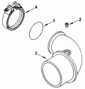 Воздушный патрубок 3918685 Cummins 6ISBe4 300