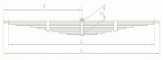 Рессора ЗИЛ 130-2913007-02 задняя дополнительная